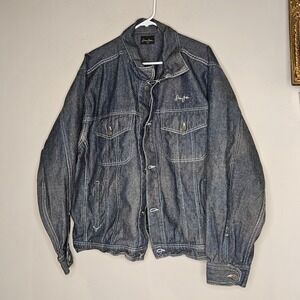 Vtg Y2K Sean John Denim Jacket Mens Large Button Up Hip Hop Oversized Streetwear